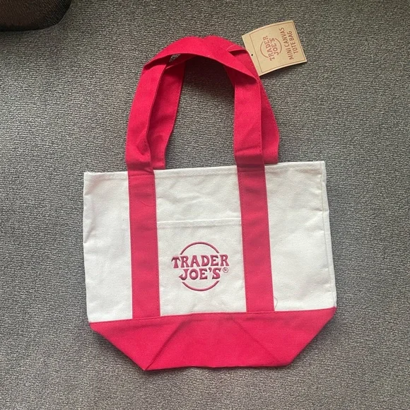 Trader Joe’s Mini Canvas Totes- Yellow, Red, Blue, Green - Picture 4 of 7